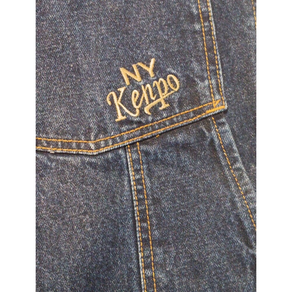 Vntg Kenpo Carpenter Denim Jeans Men's Size 34x32 (32x31) Israel Made Y2K - Picture 4 of 7